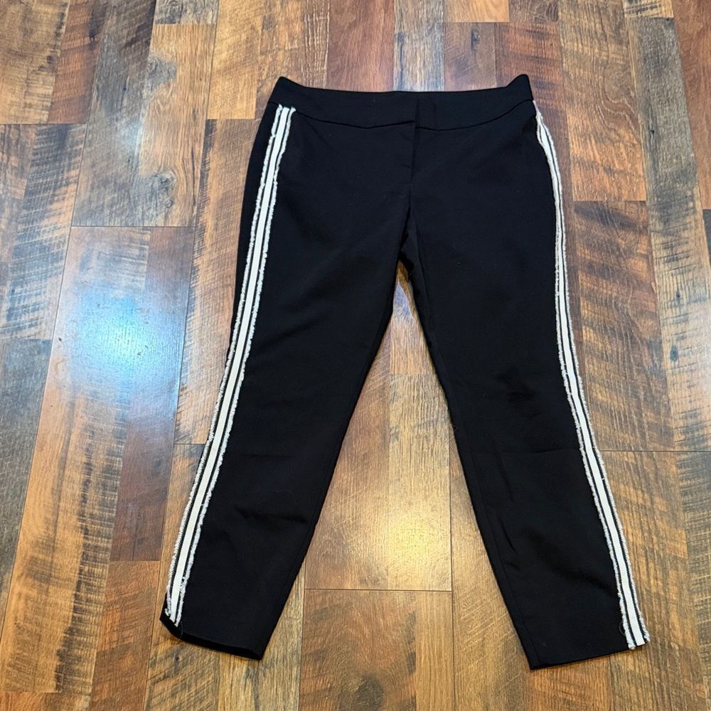 Ivanka Trump Black Pants with White Stripes 8 (500)